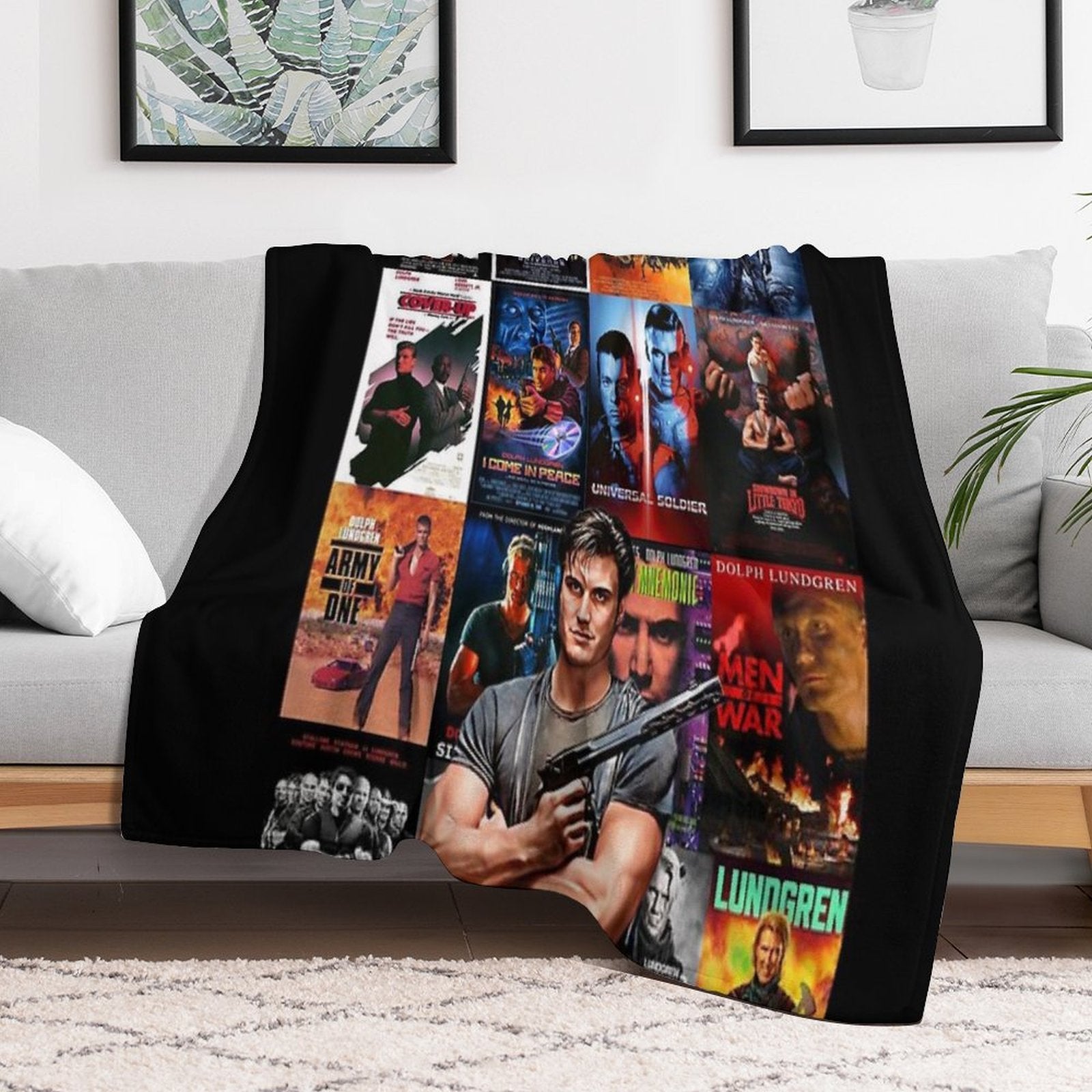 Cinema of Dolph Machine-washable Throw Blanket