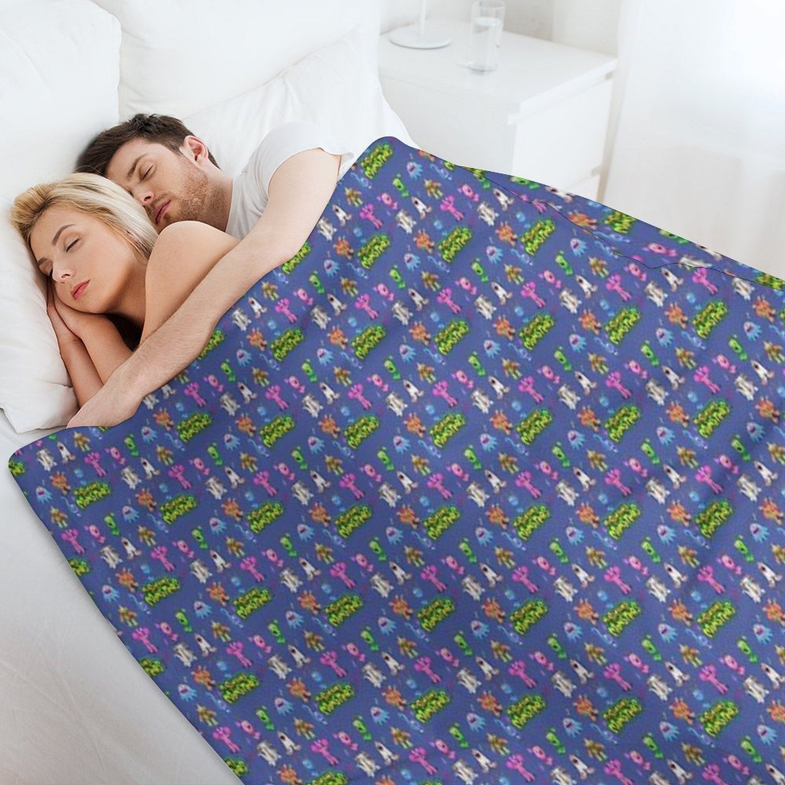 MY SINGING MONSTERS, Birthday Present. Sustainable Throw Blanket