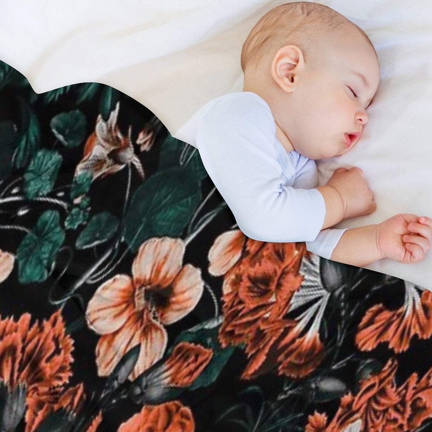 NIGHT FOREST XVII-A Eco-conscious Throw Blanket