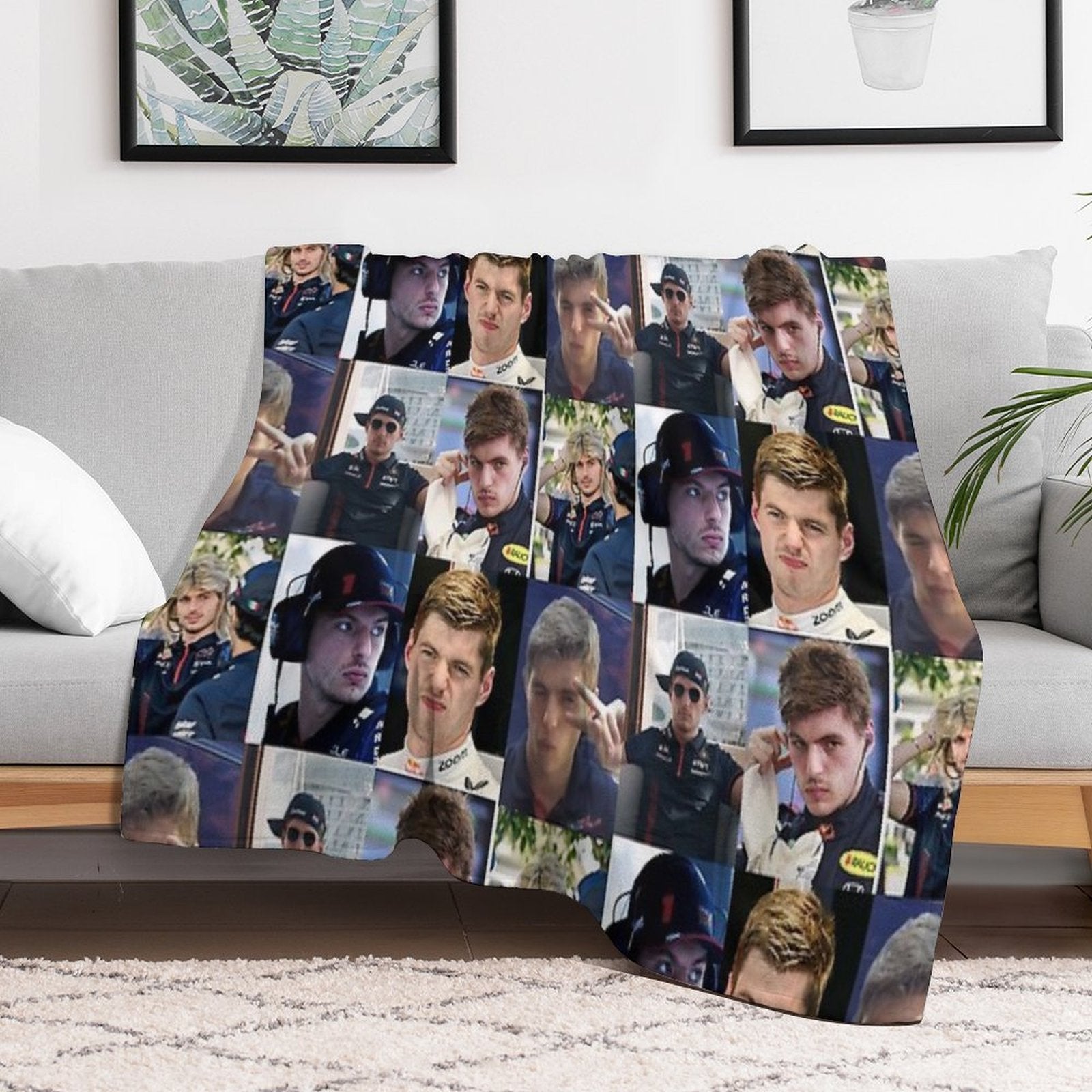 Max Verstappen Anti-pilling Throw Blanket