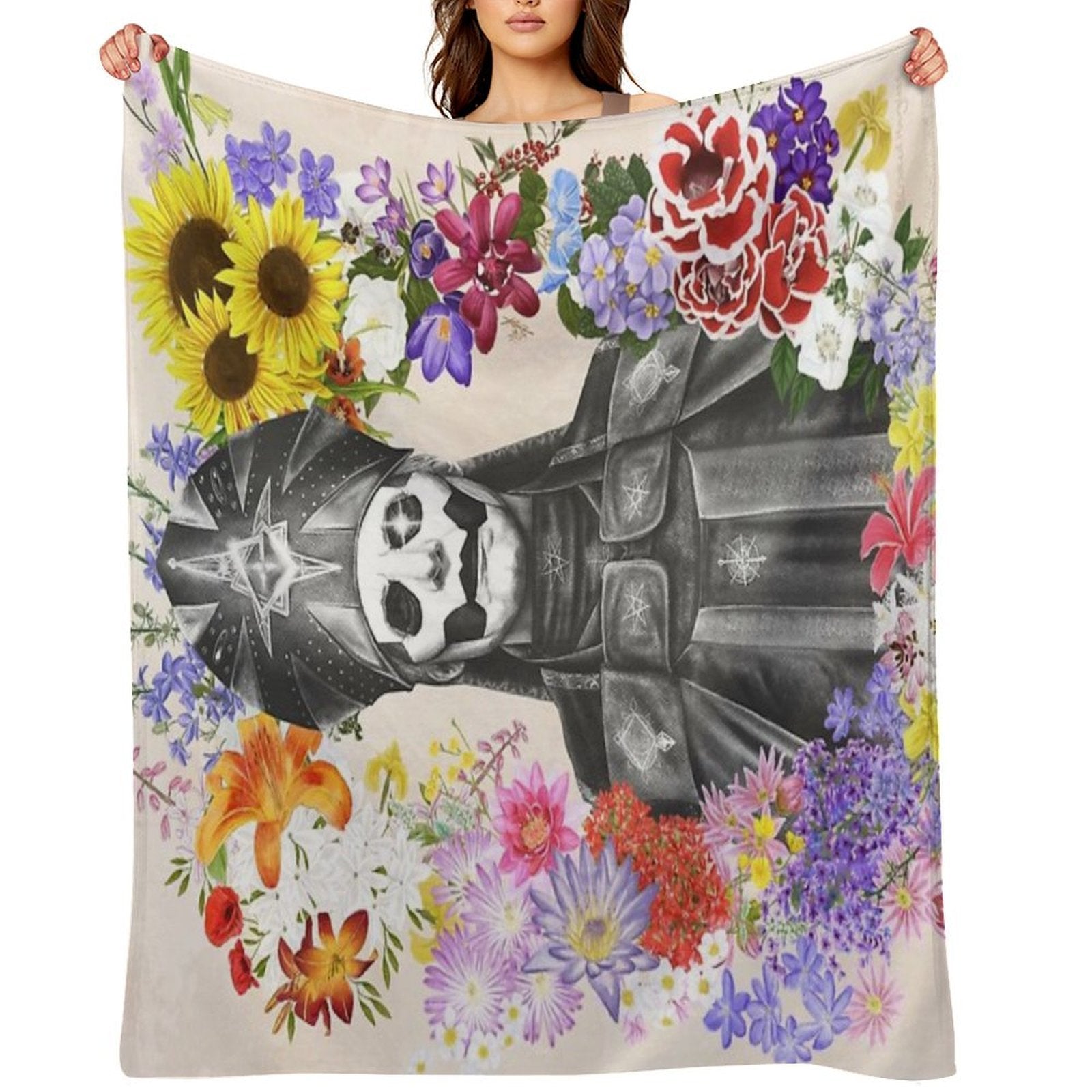 Papa - Language of Flowers Versatility Throw Blanket