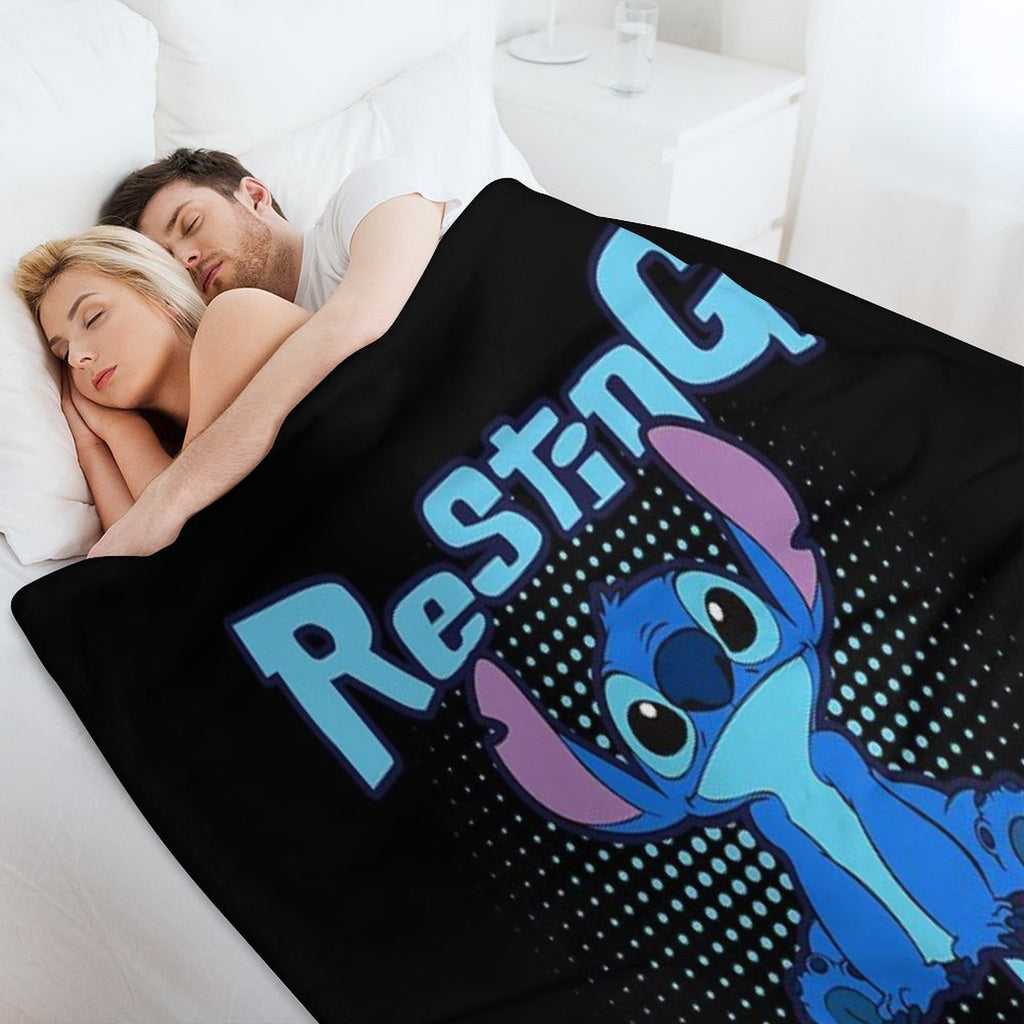Resting Stitch Face Eco-conscious Throw Blanket