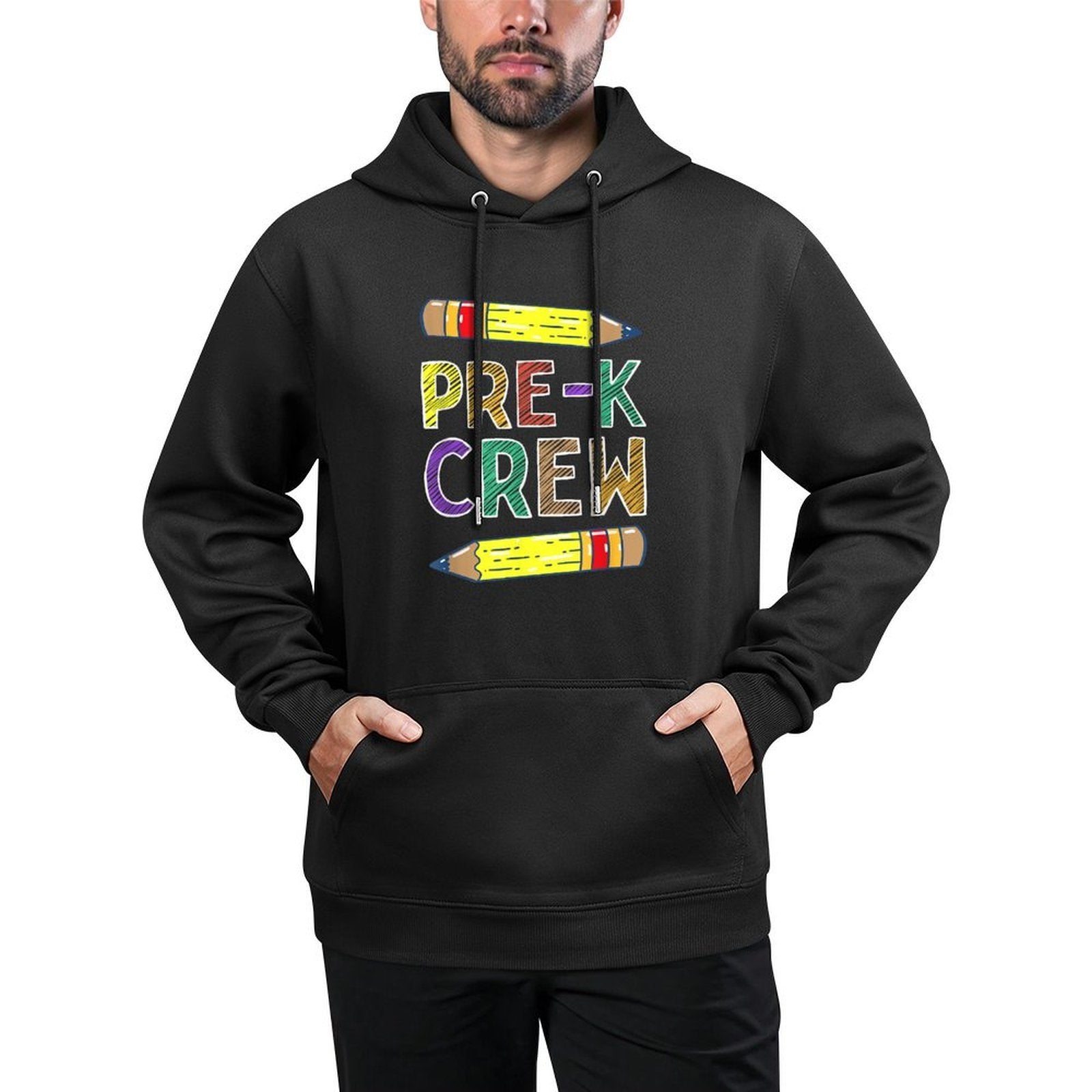Pre-K Crew Funny PreK Teachers Back To School Shrink-Resistant Hoodie