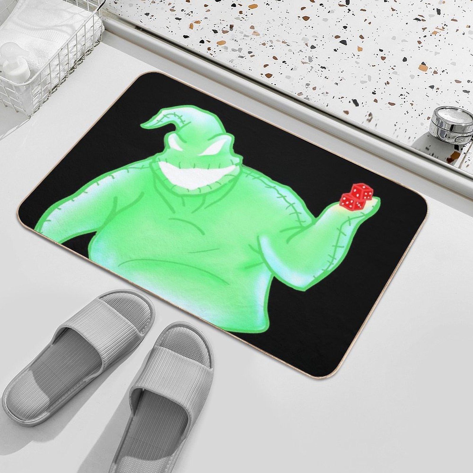 Oogie Boogie Illustration  Multi-Purpose Bath Mat