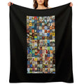 Mozart Album Covers Versatility Throw Blanket