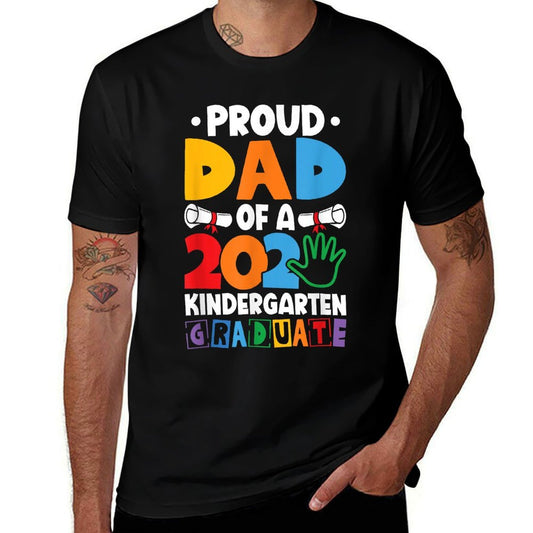 Proud Dad Class of 2025 Kindergarten Graduate Graduation  Eco-friendly Material T-Shirt