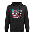 4th of July Jet American Patriotic USA for Men Boys All-Day Comfort Hoodie