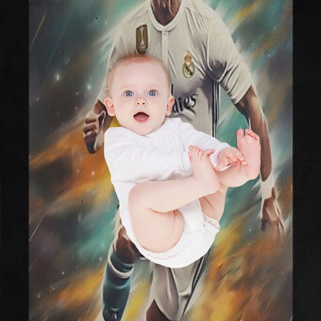 Cristiano Ronaldo Star Travel-friendly Throw Blanket