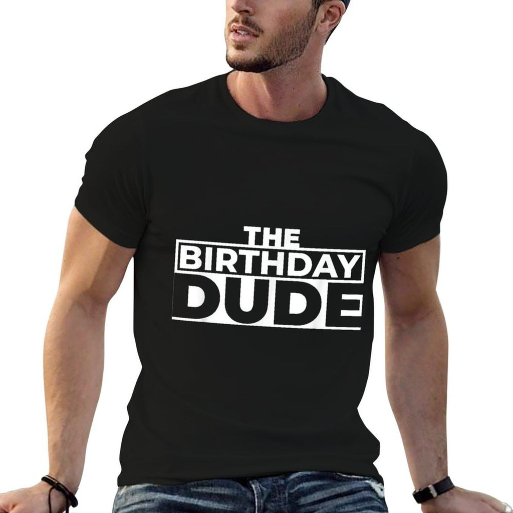 The Birthday Dude  Heathered Texture T-Shirt