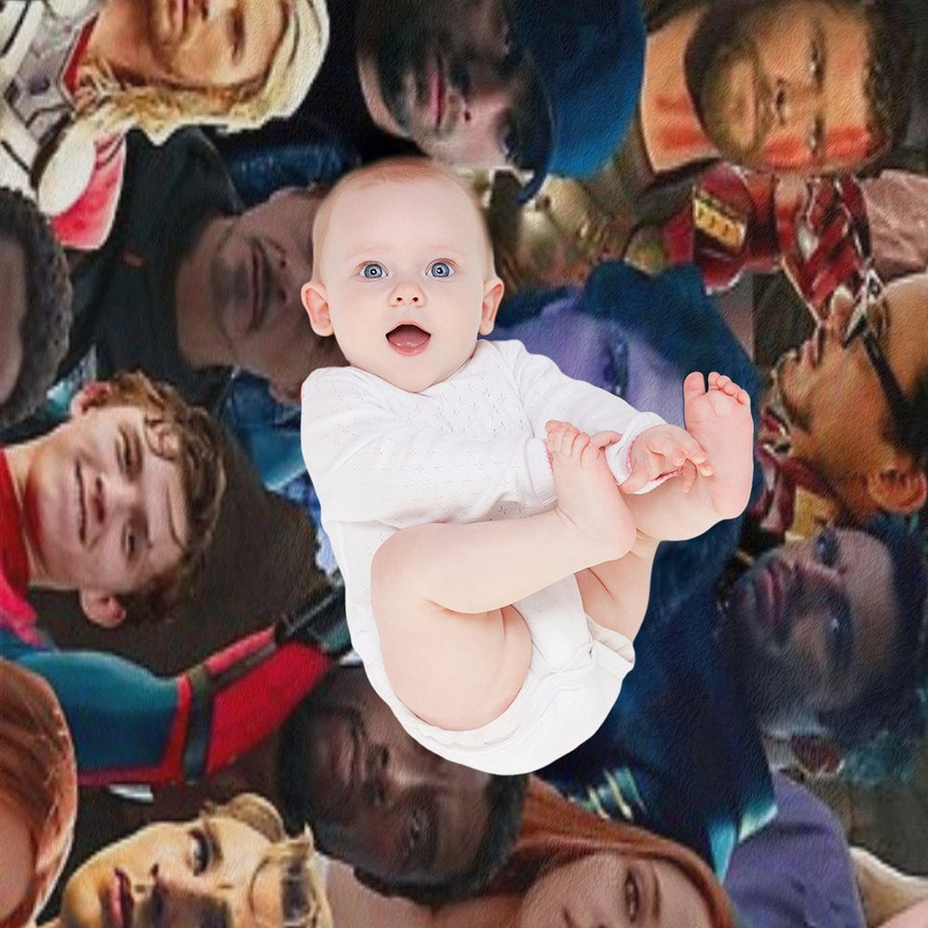 A. Assemble Photo Collage Eco-conscious Throw Blanket