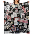 Street Stickers Lightweight Throw Blanket