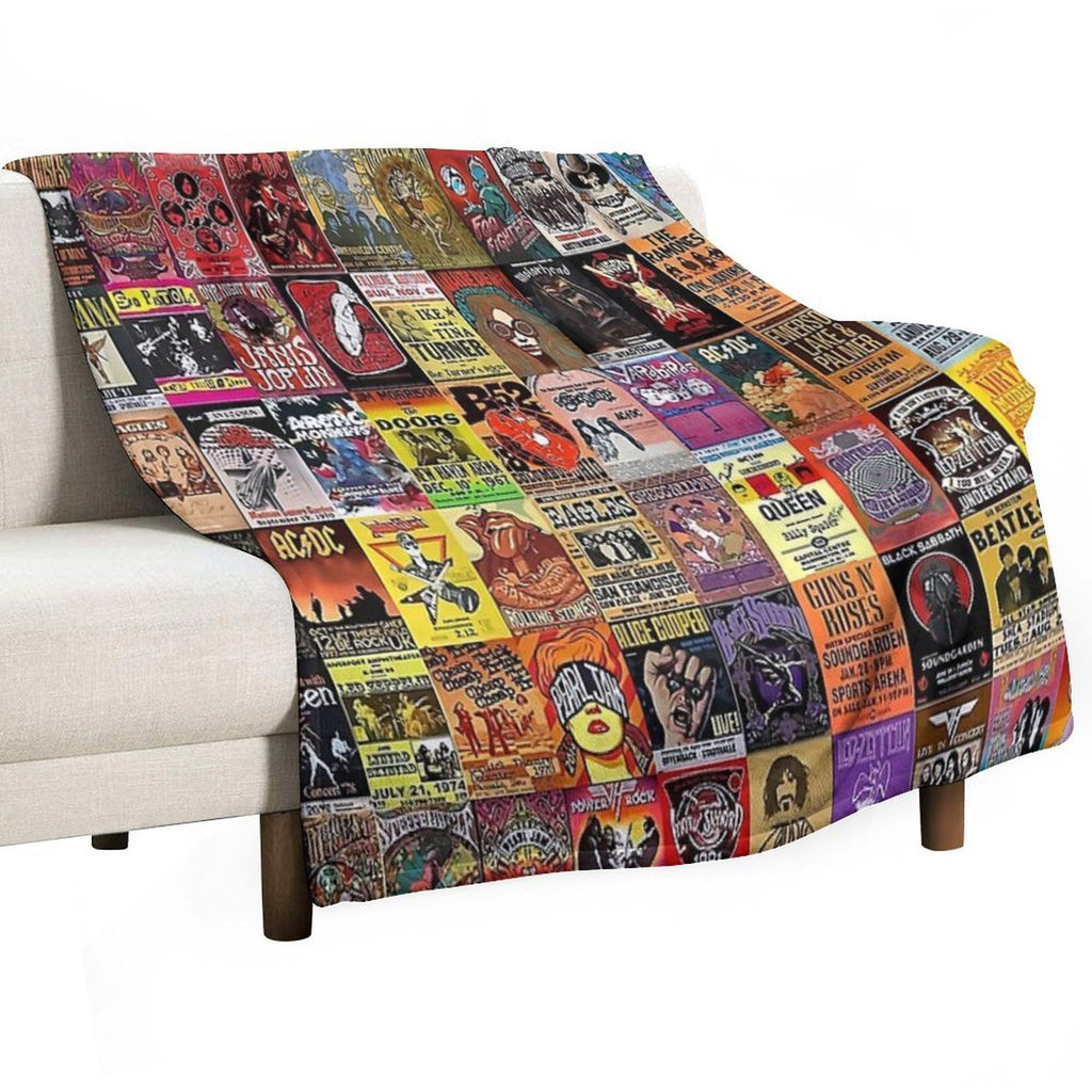 Rock Band Posters - All-season Throw Blanket