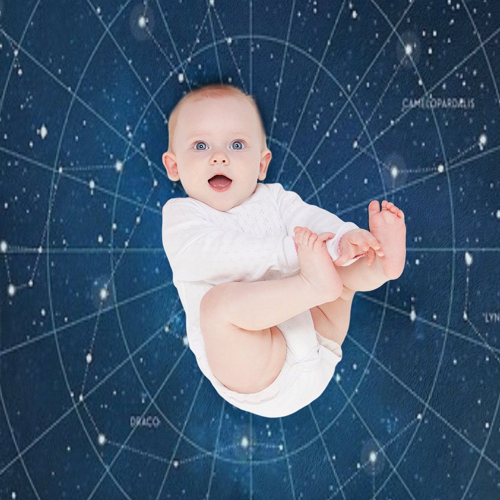 Constellation Star Map Shrink-resistant Throw Blanket