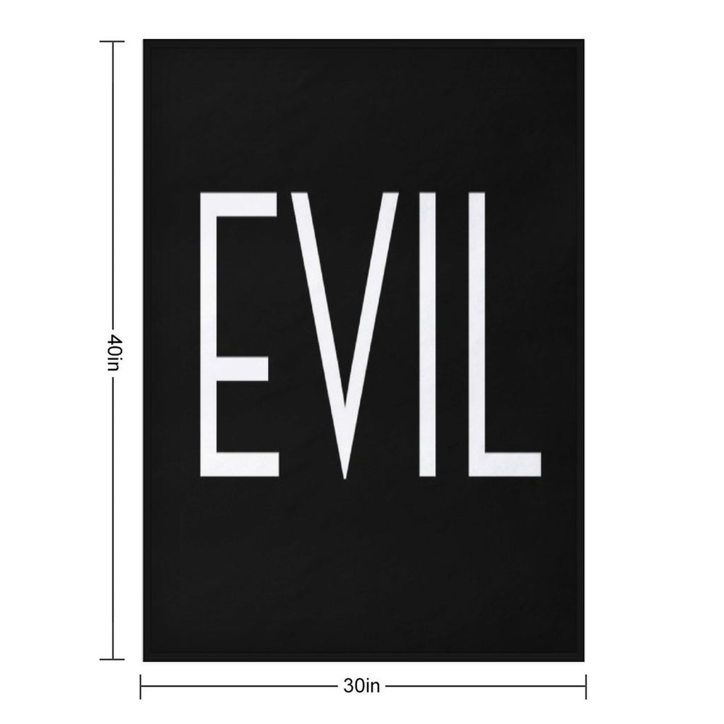 Evil Tv Show Title Eco-conscious Throw Blanket