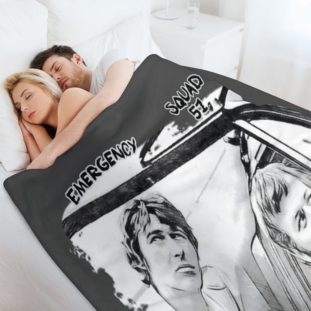 Emergency TV Show Roy And Johnny Velvety-soft Throw Blanket