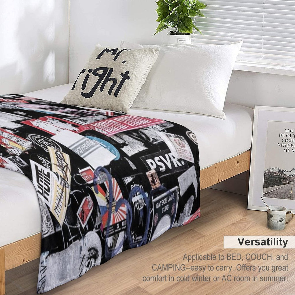 Street Stickers Lightweight Throw Blanket