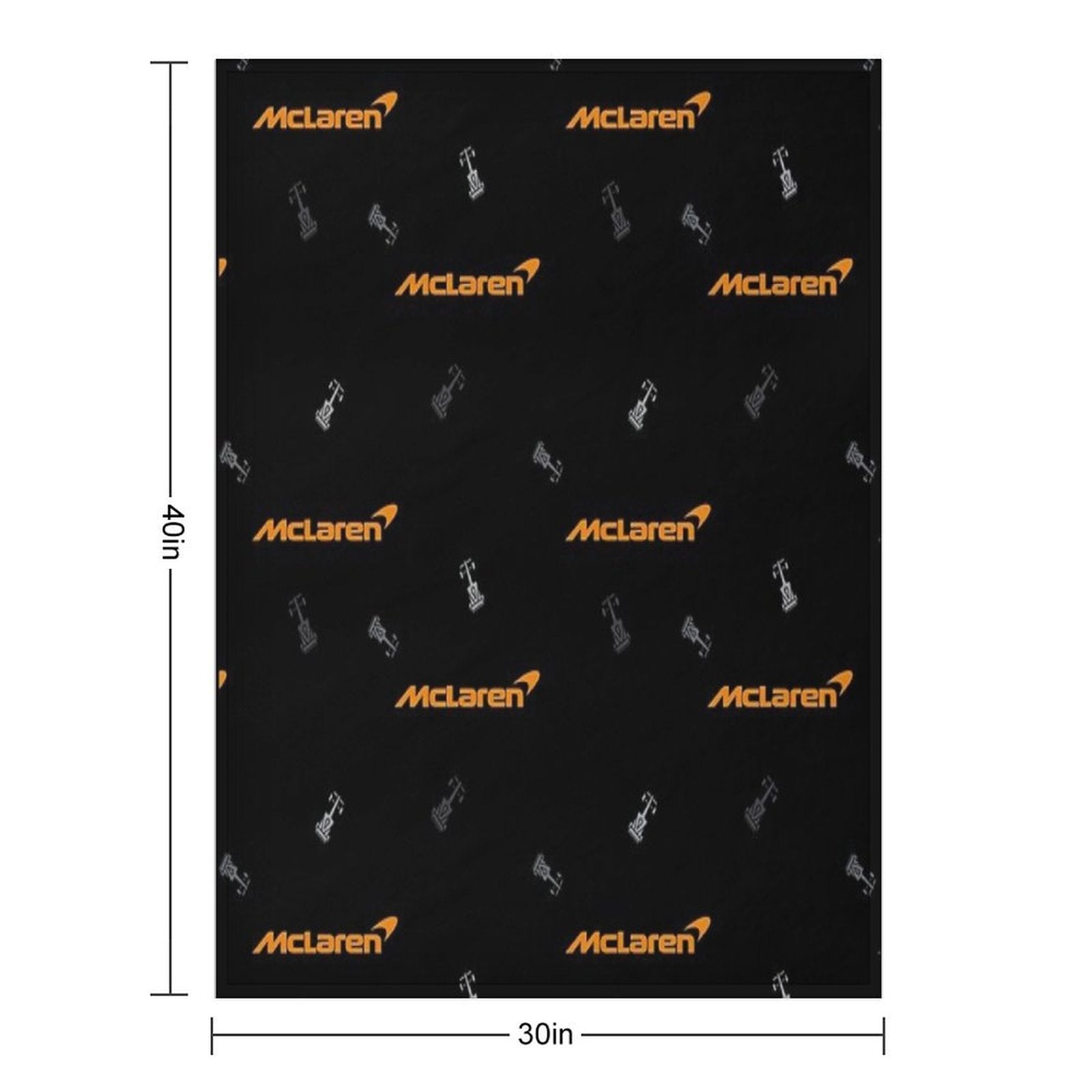 McLaren F1 Team - Speed Beyond Limits! Shrink-resistant Throw Blanket