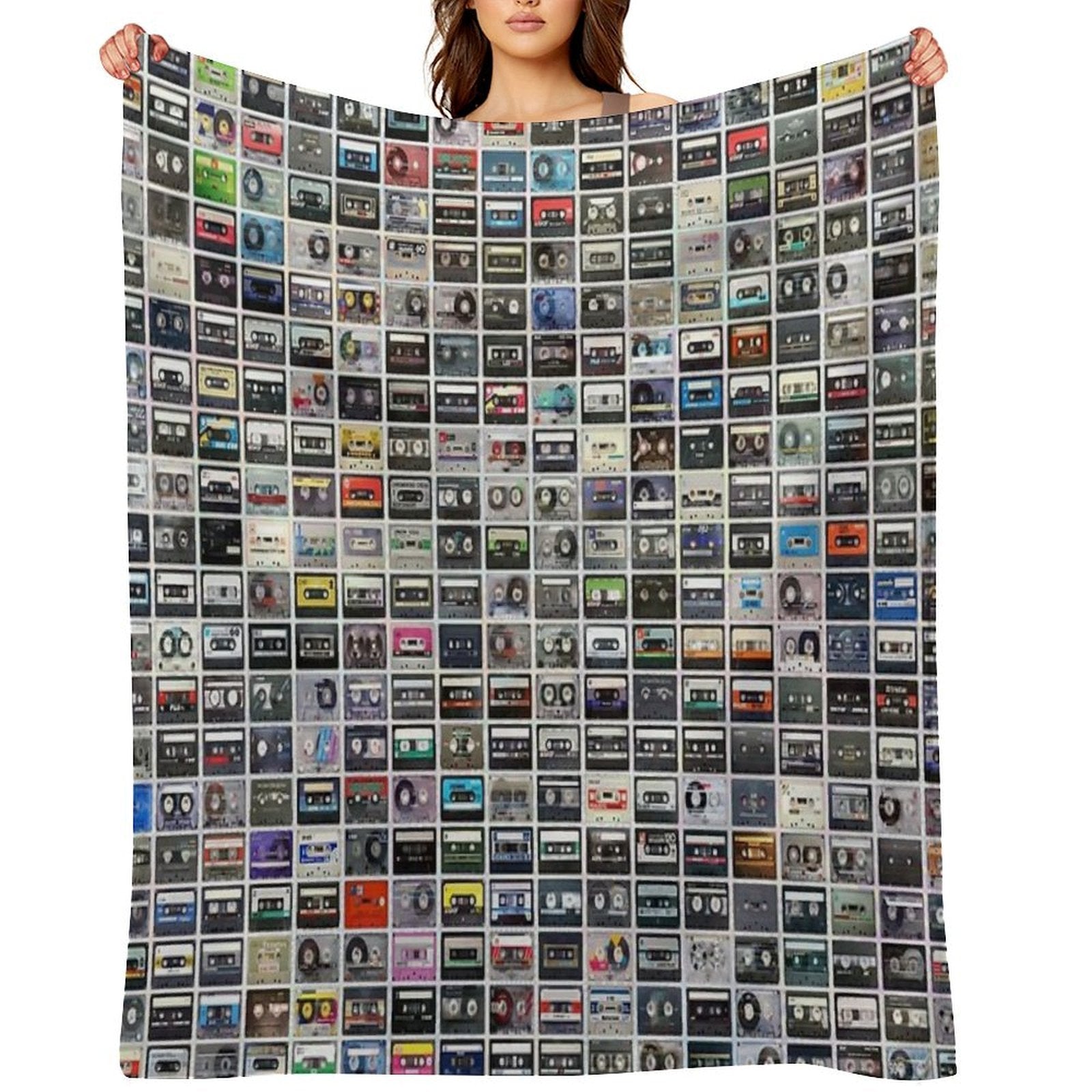 Cassettes All-season Throw Blanket