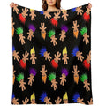 Troll Dolls Pattern Velvety-soft Throw Blanket