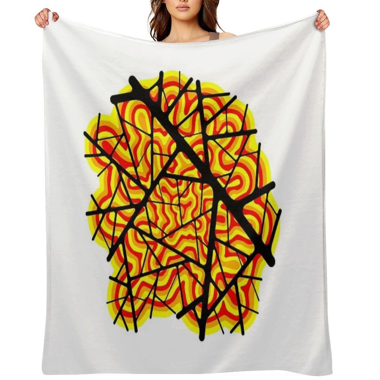 Highways to Hell - Original Artwork Wrinkle-free Throw Blanket