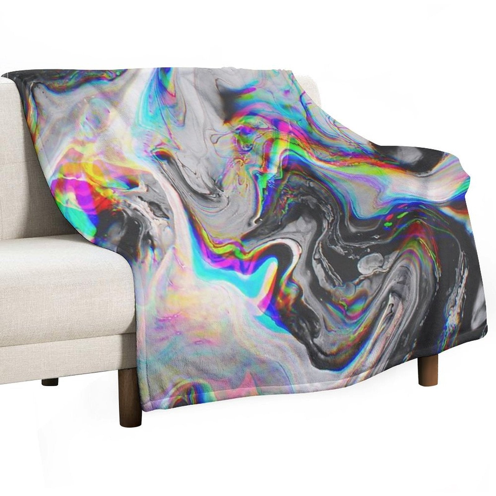 CONFUSION IN HER EYES THAT SAYS IT ALL Travel-friendly Throw Blanket