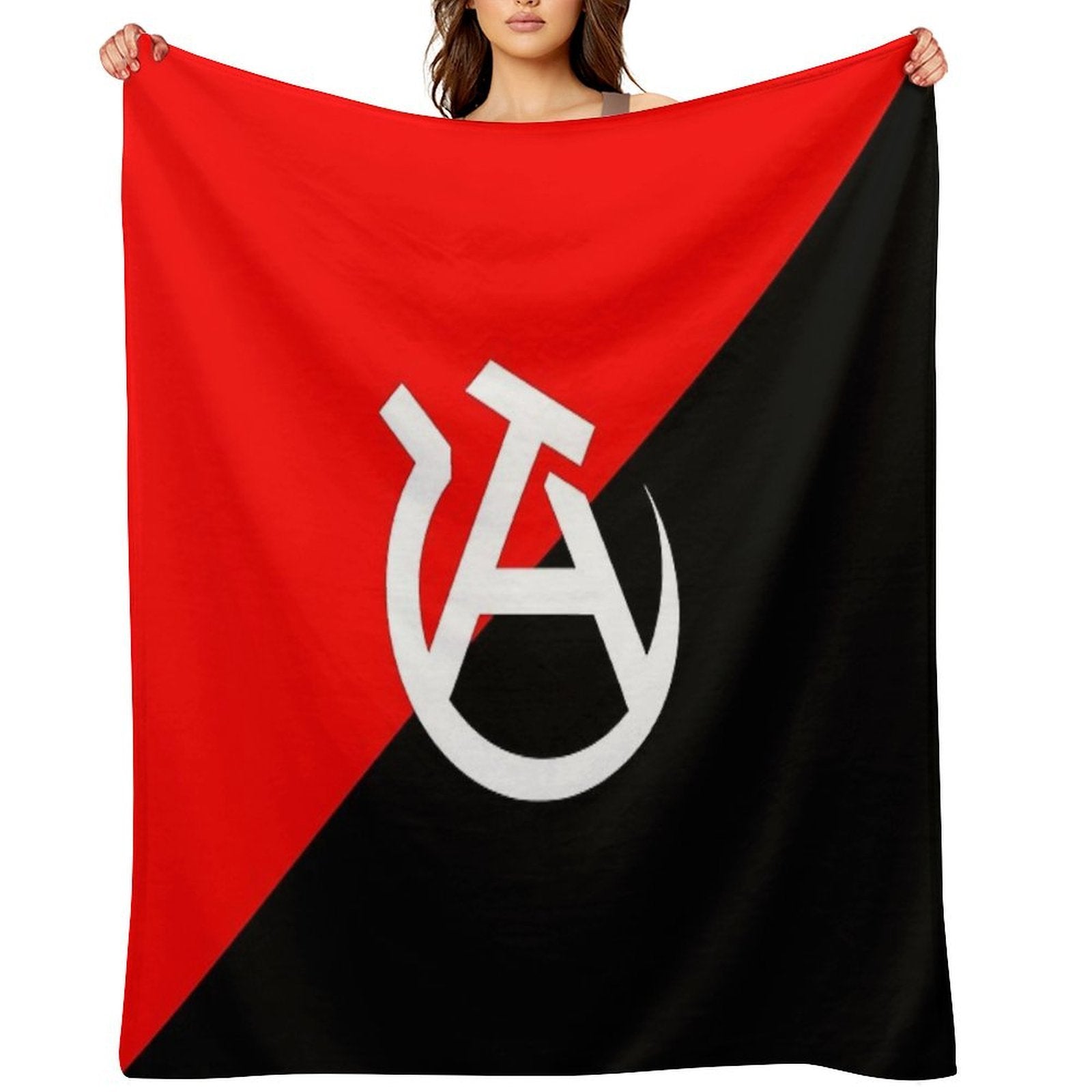 Anarcho-communist Flag Premium Throw Blanket