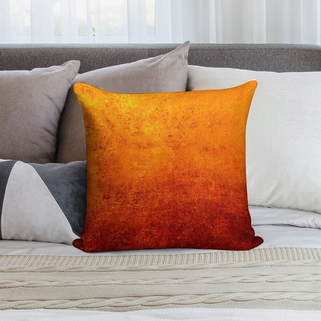 Orange Texture #2 Soft Fade-Resistant Throw Pillow