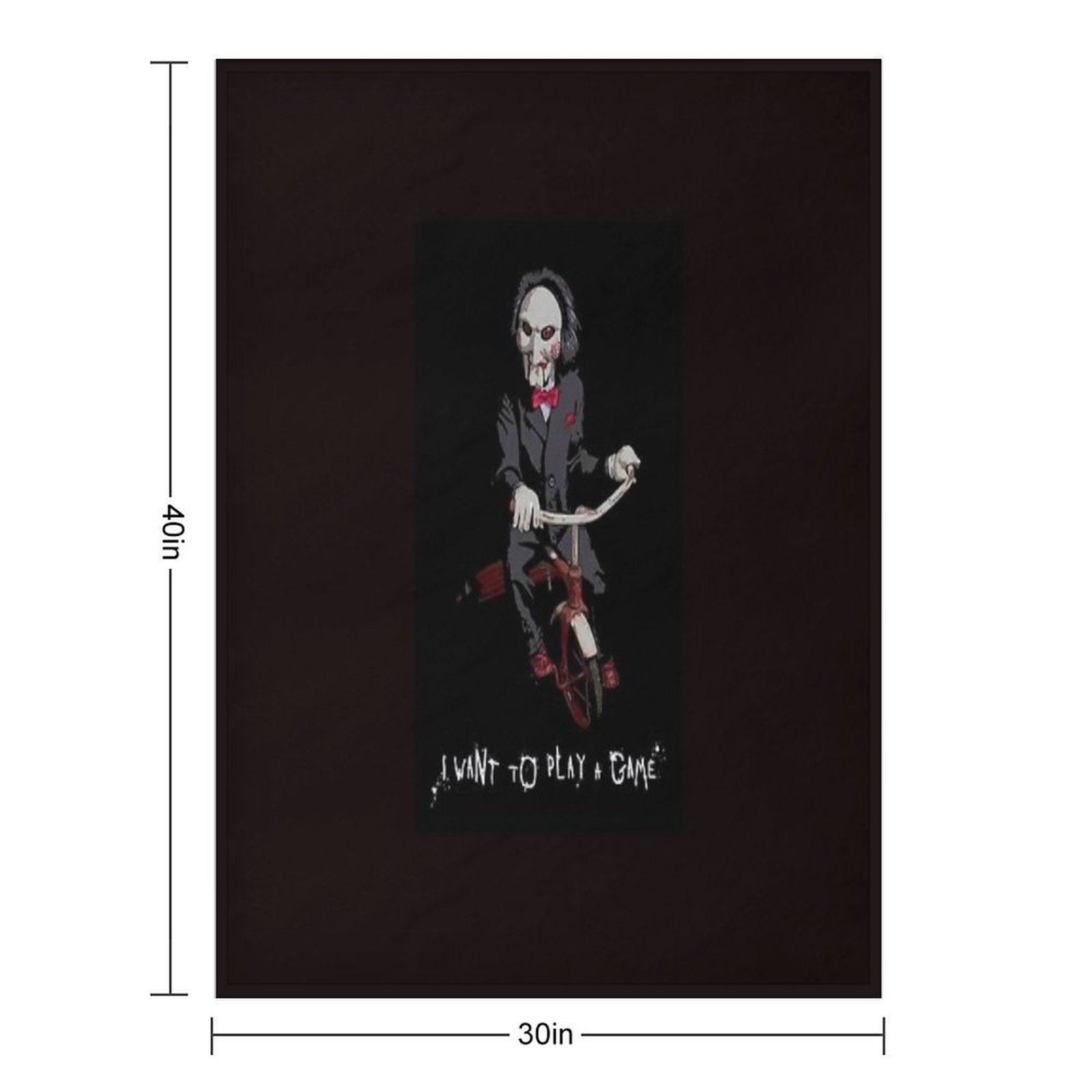 Saw - I Want to Play A Game Durable Throw Blanket