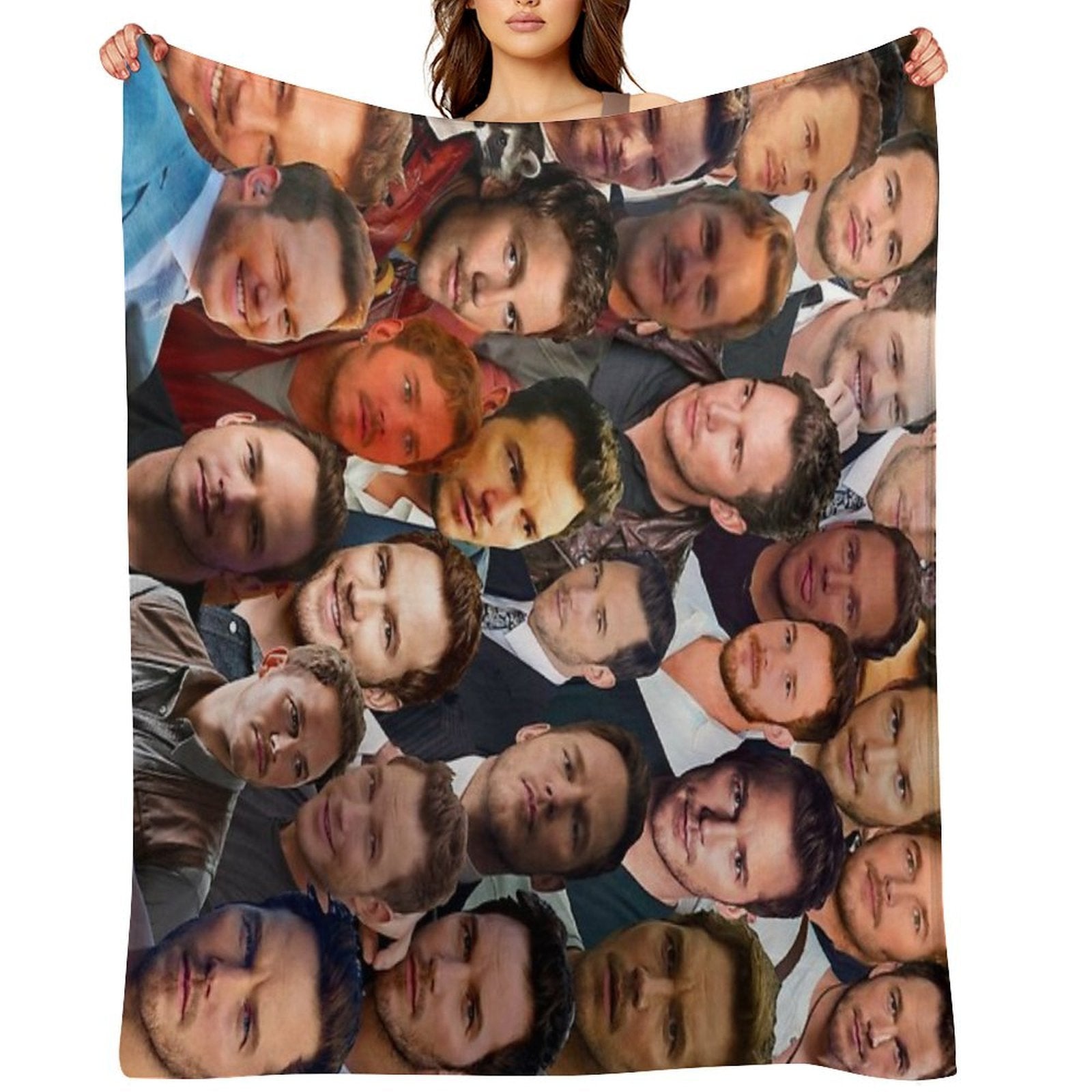 Chris Pratt Photo Collage Versatility Throw Blanket