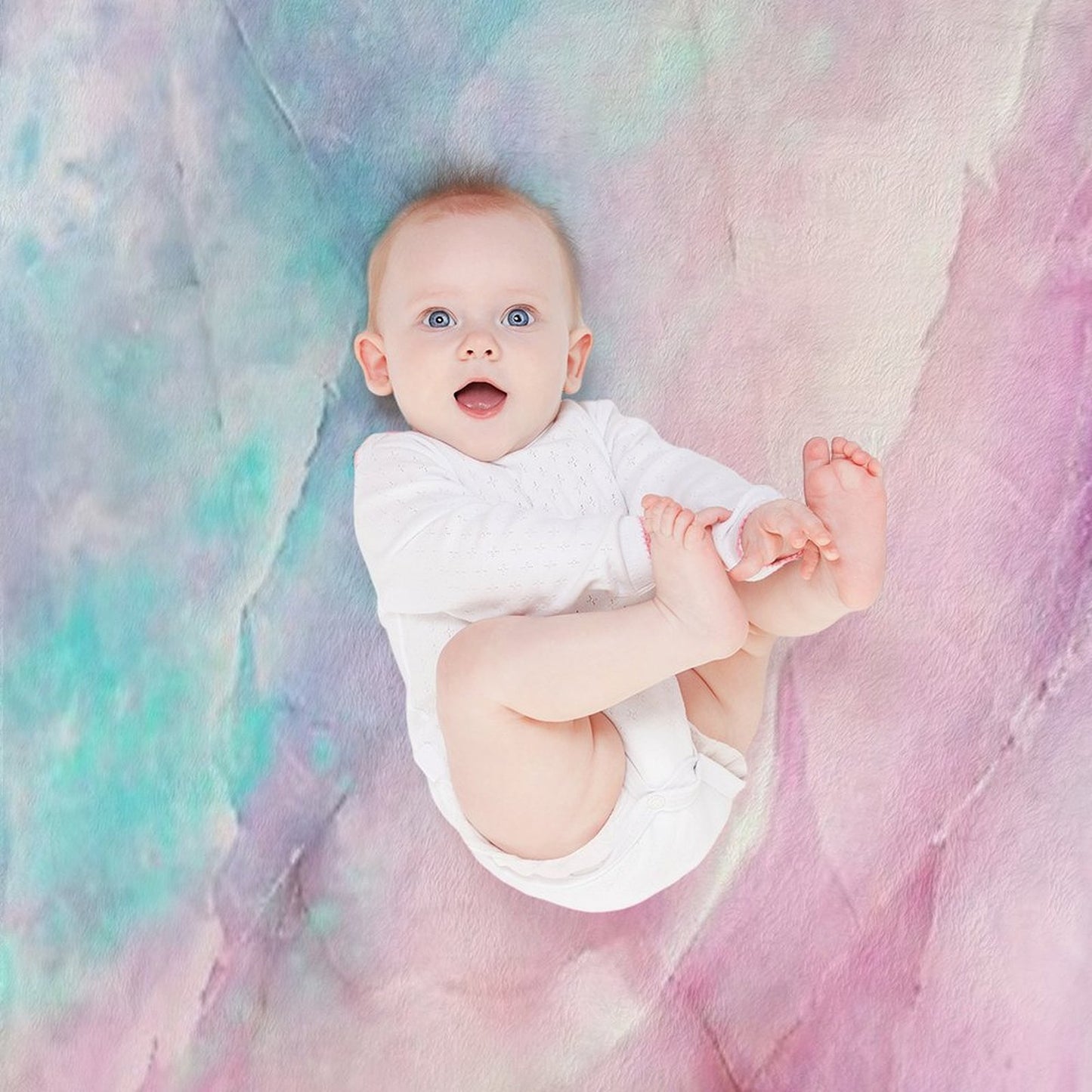 Iridescent Marble Anti-pilling Throw Blanket