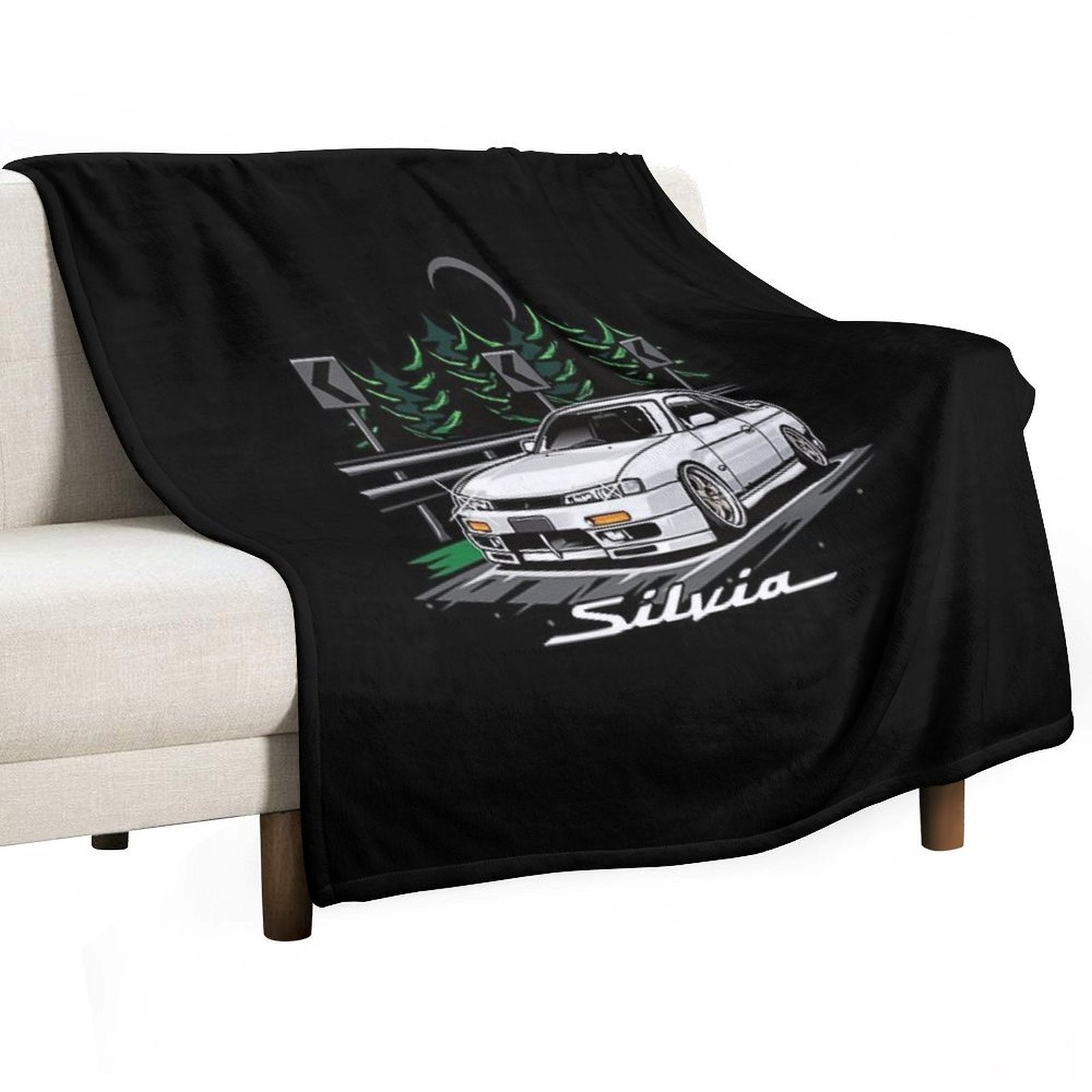 Silvia S14 Kouki Anti-pilling Throw Blanket