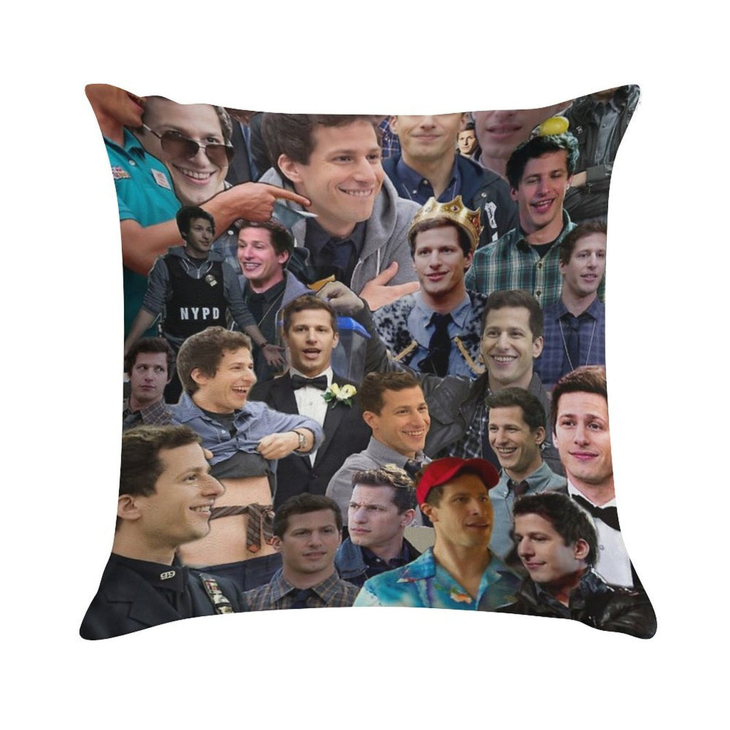 Jake Peralta Collage Soft Style Accent Throw Pillow