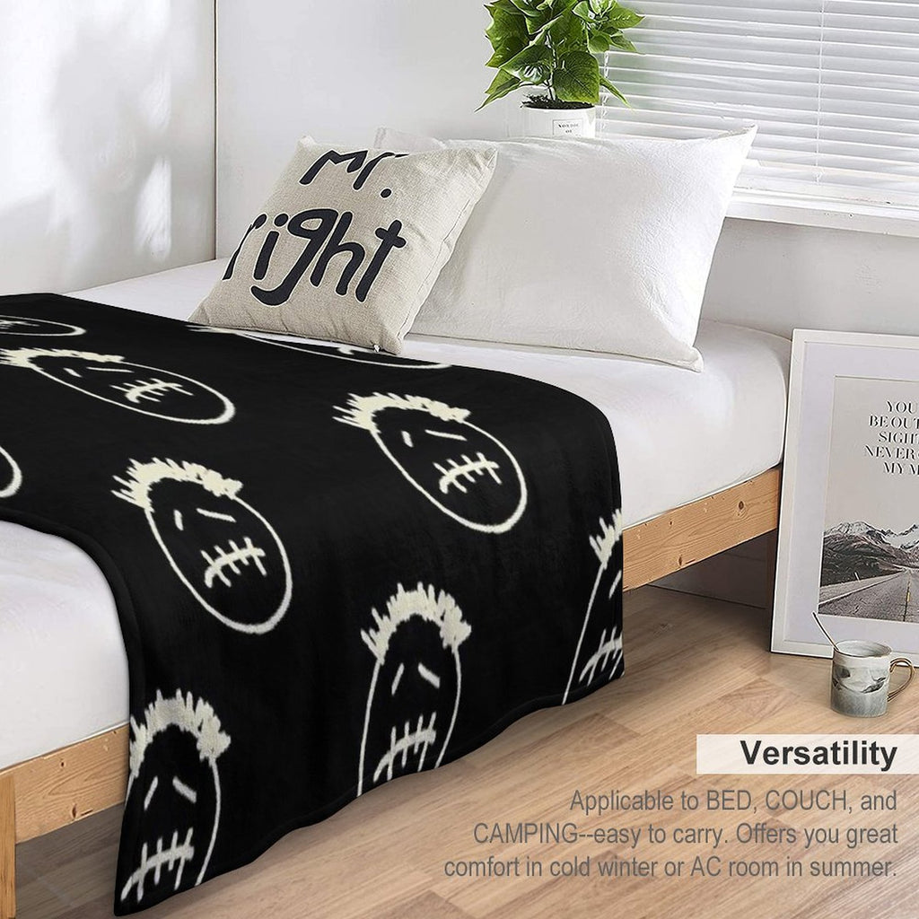 Cactus Jack Face Machine-washable Throw Blanket