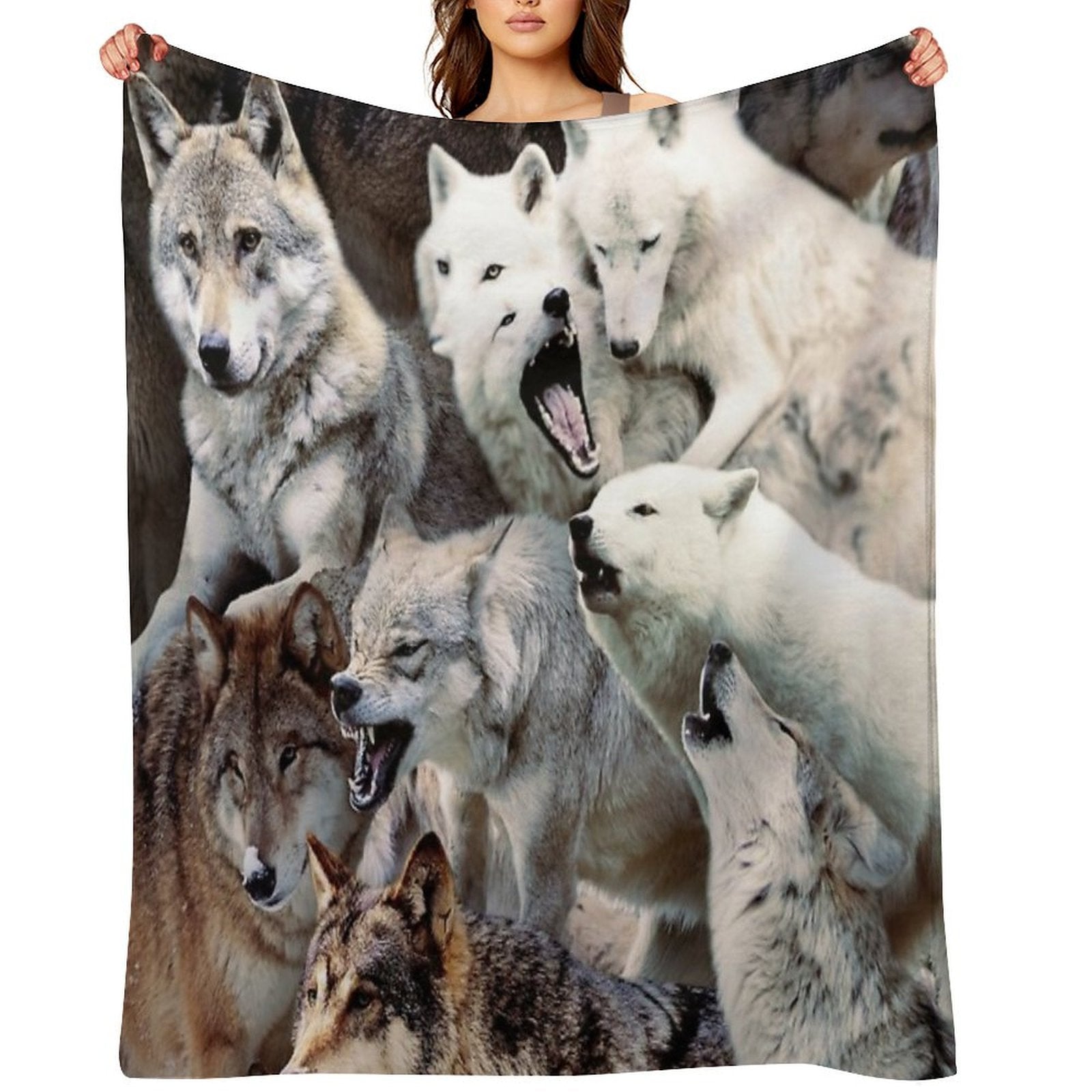 Wolves All-season Throw Blanket