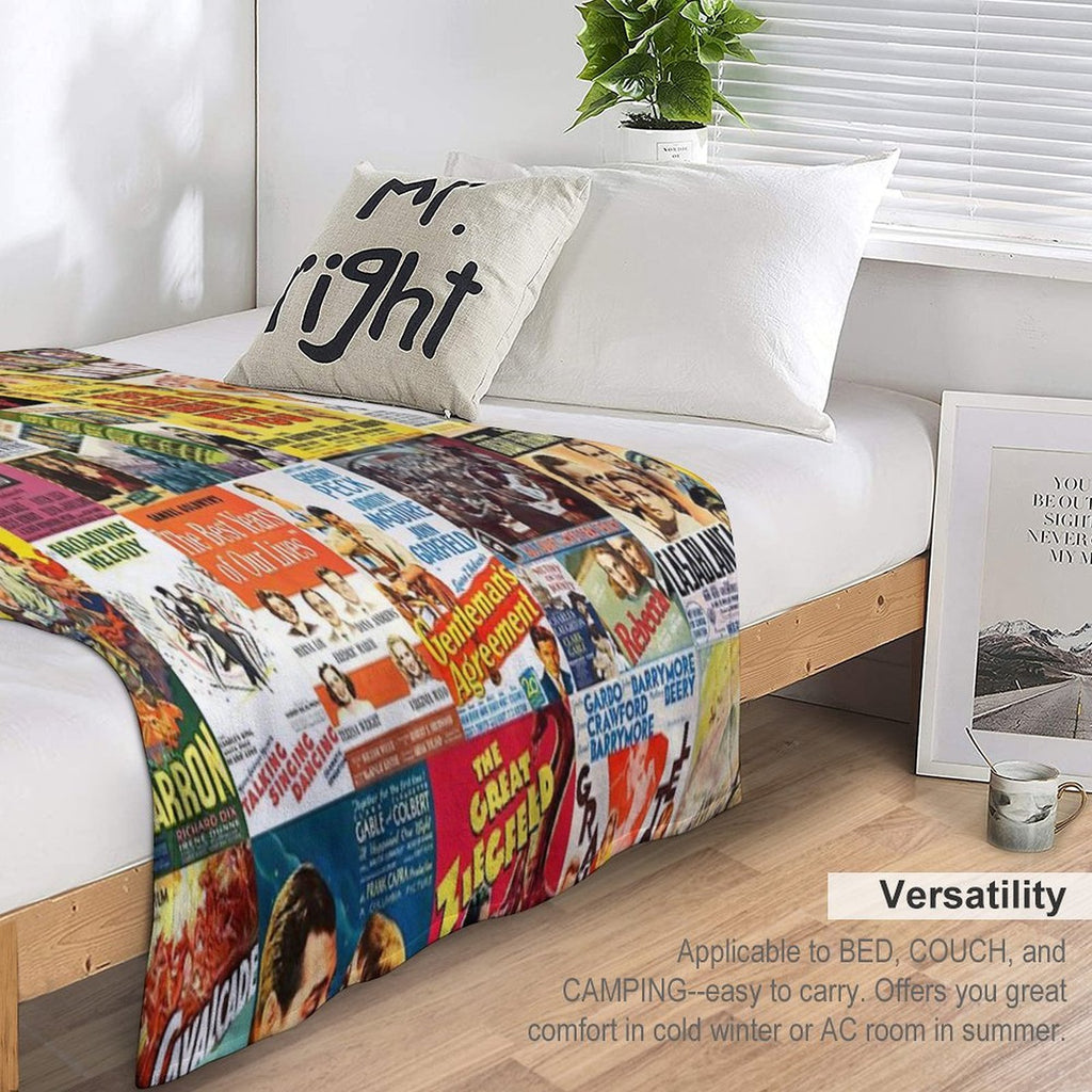 Classic Movie Posters from First 20 Best Picture Winners Premium Throw Blanket