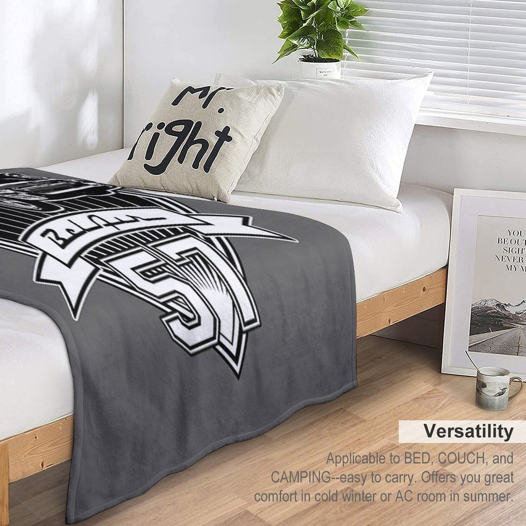 57 Chevy Belair Easy Care Throw Blanket