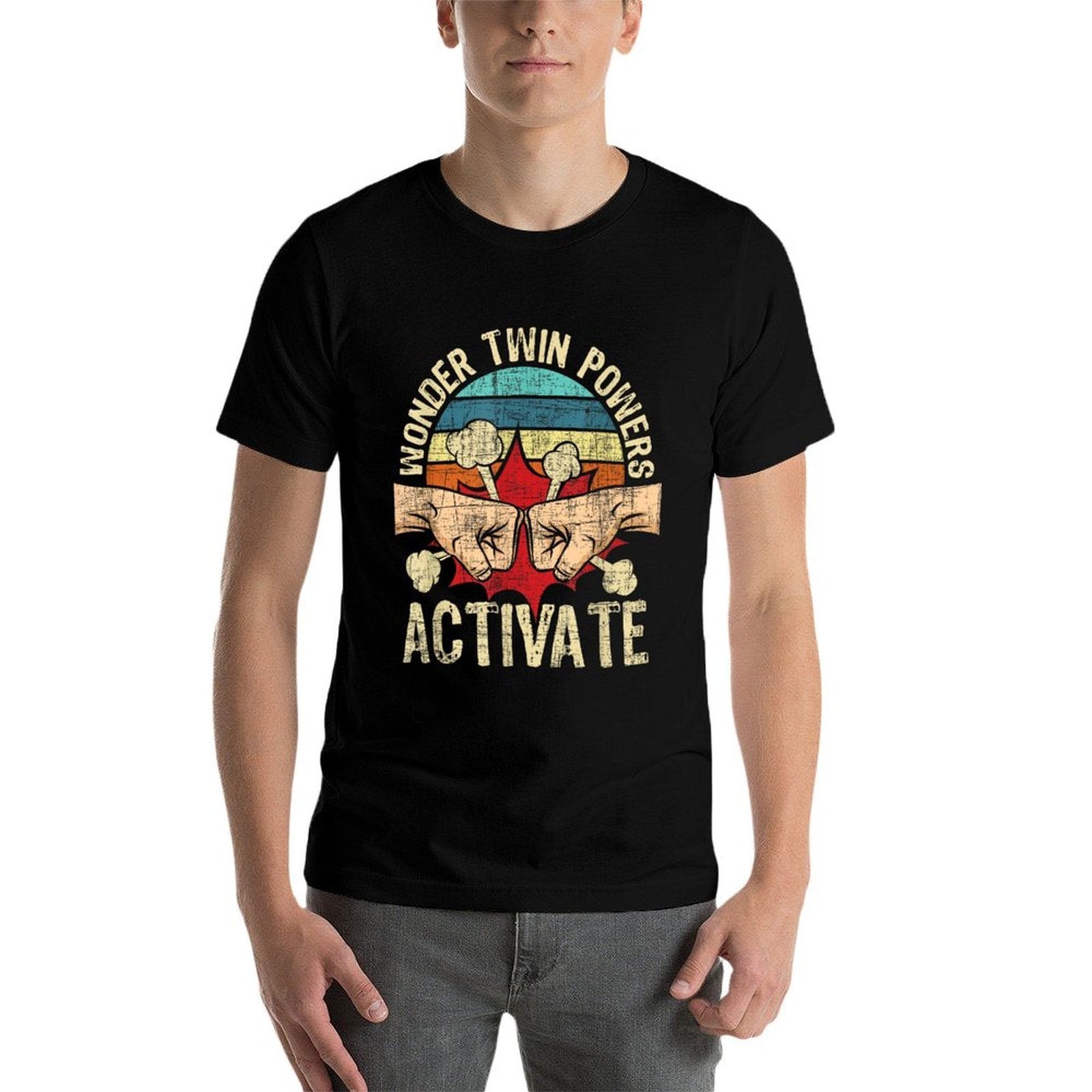 Wonder Twin Powers Activate - Twins Brother Sister Sibling Comfortable T-Shirt