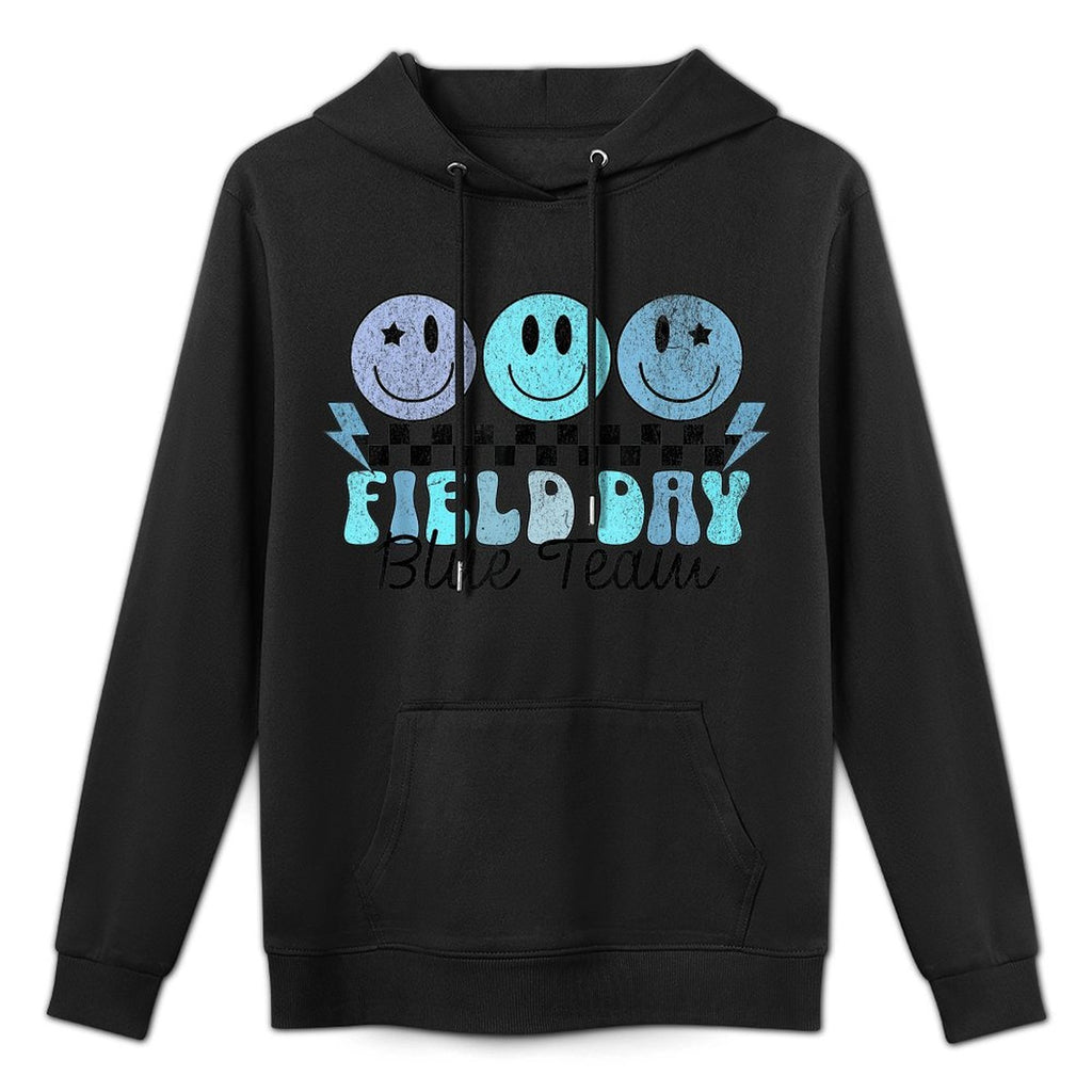 Field Day Blue Team Outdoor Field Day Games for Kids Teacher Adjustable Hood Hoodie