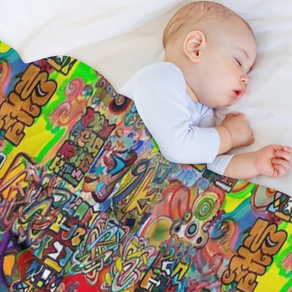 Graffiti 21 Tapiz 11 Wrinkle-free Throw Blanket