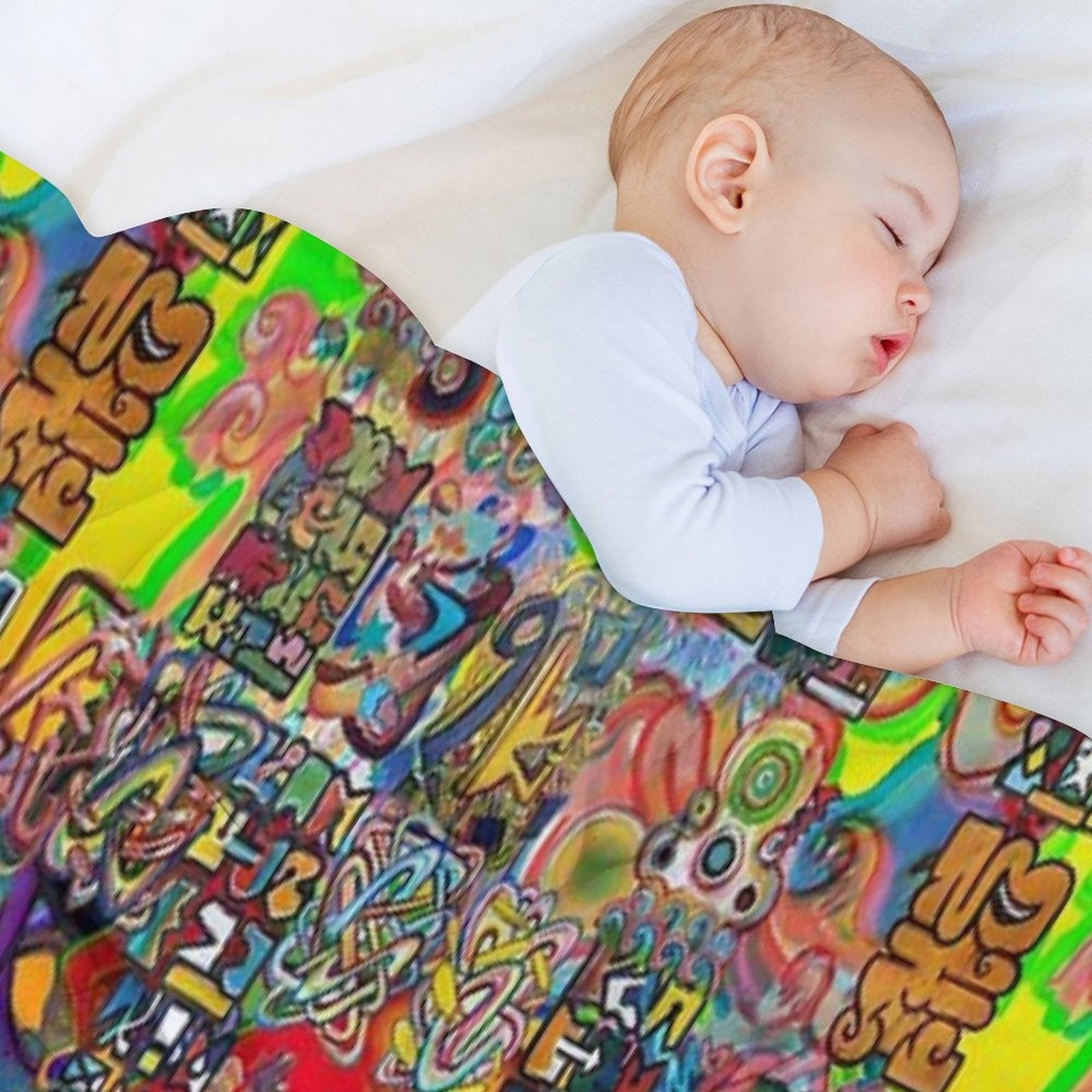 Graffiti 21 Tapiz 11 Wrinkle-free Throw Blanket
