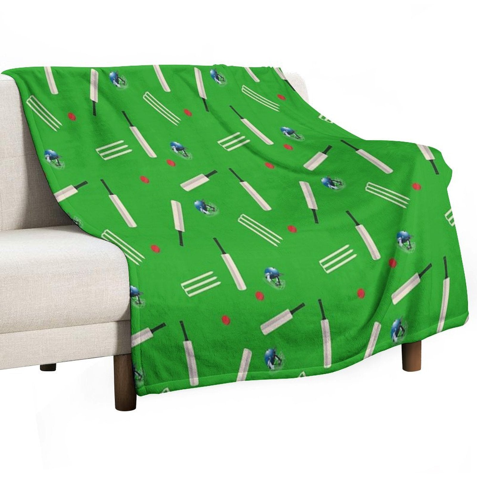 Cricket Pattern Shrink-resistant Throw Blanket