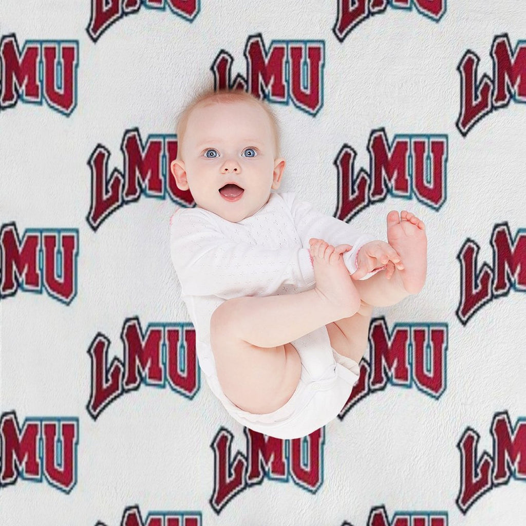 LMU Logo Transition Multi-functional Throw Blanket
