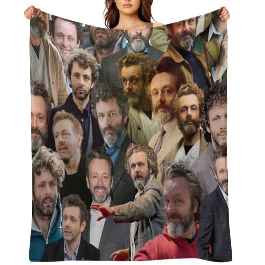 Michael Sheen Photo Collage Versatility Throw Blanket