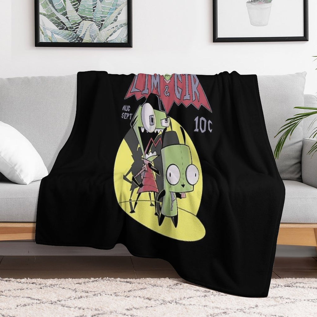 Zim And Gir Machine-washable Throw Blanket