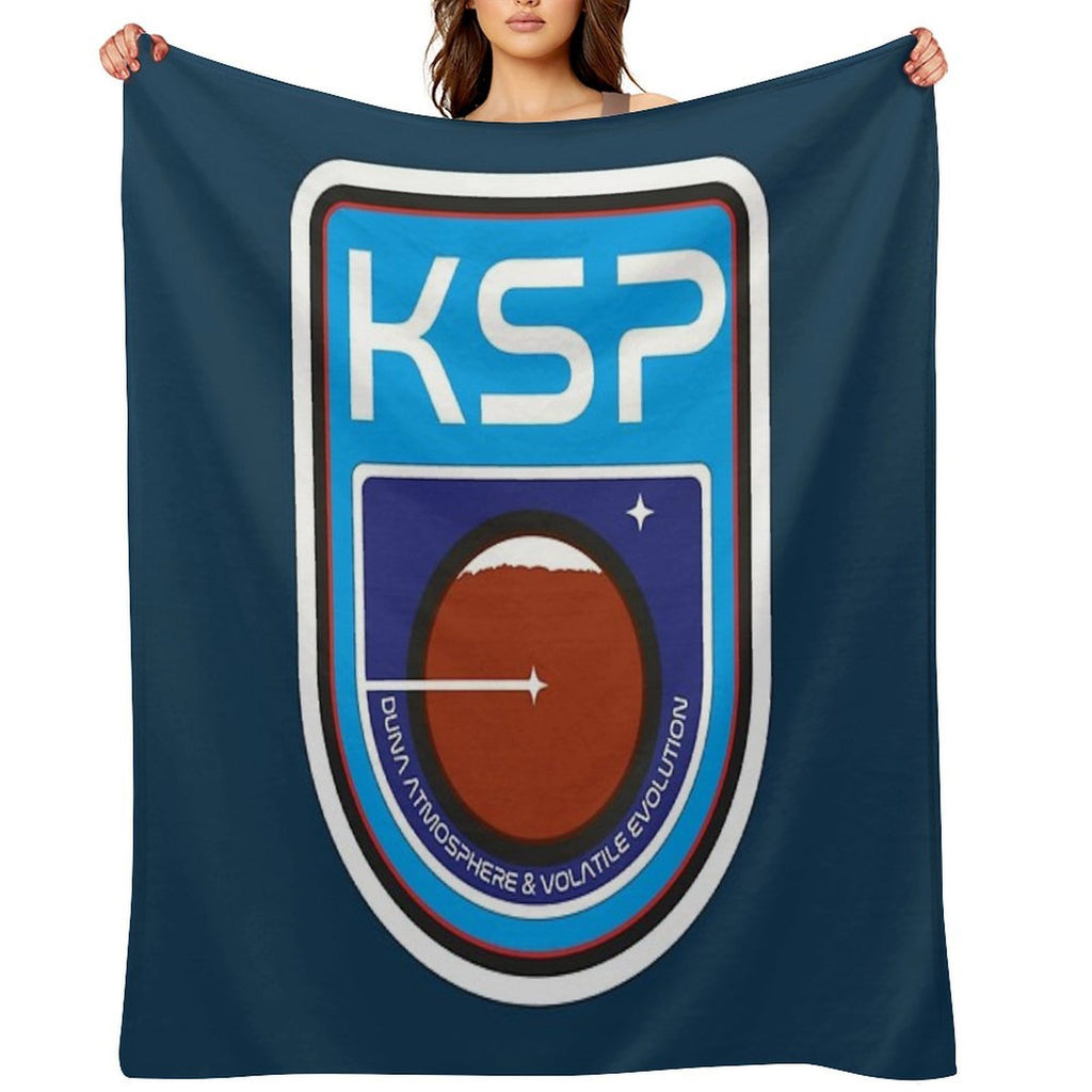 Kerbal Space Program  Duna Badge Compact Throw Blanket