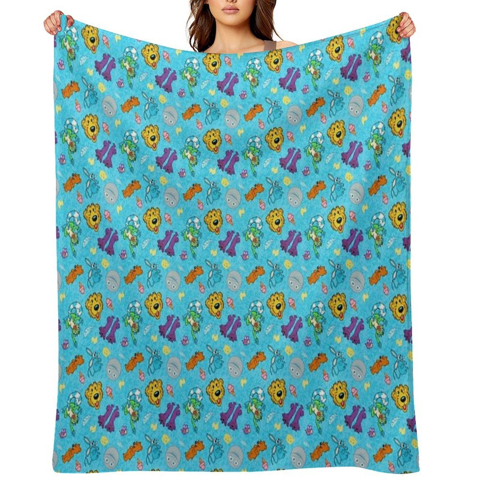 Bear Big House Easy Care Throw Blanket