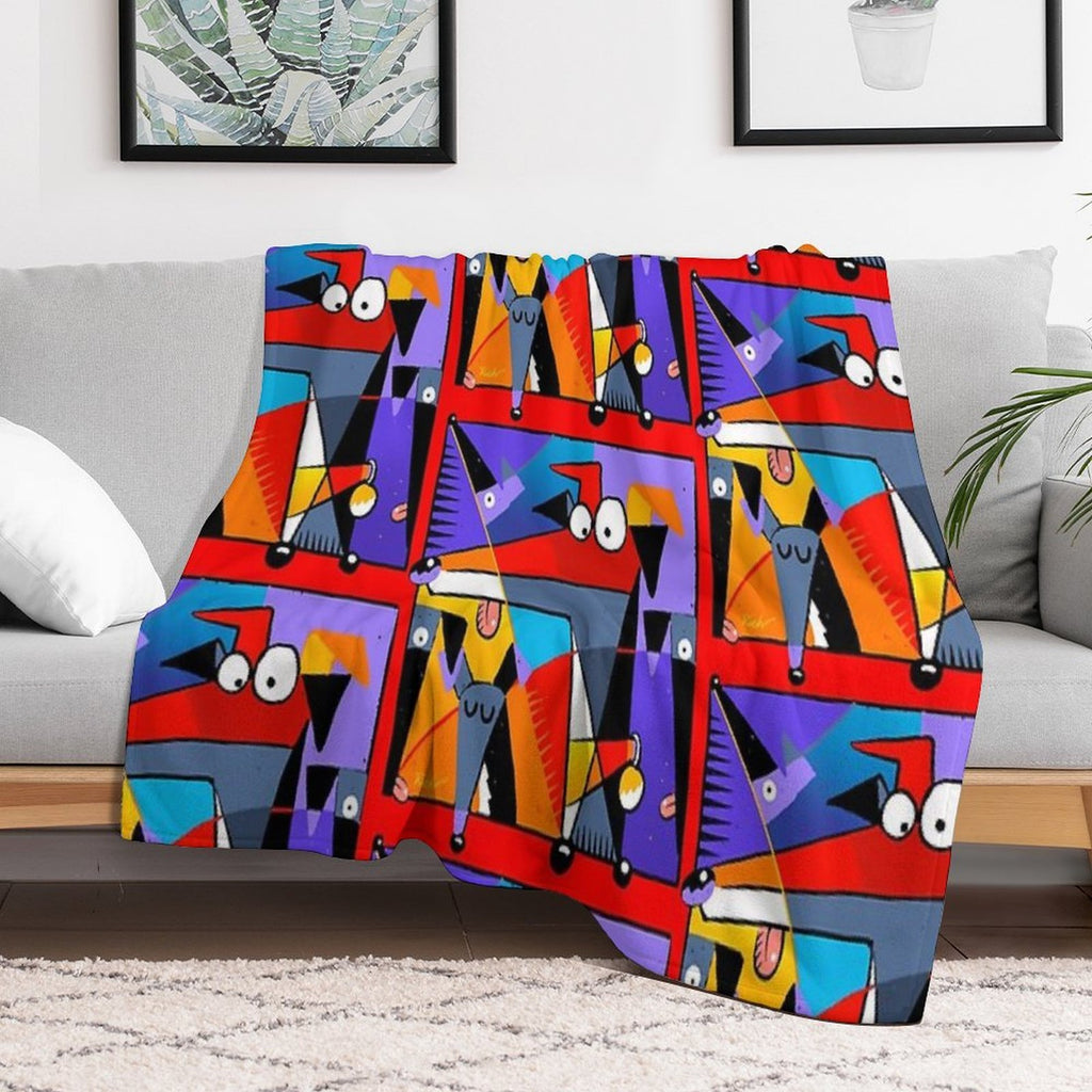Derpism Travel-friendly Throw Blanket