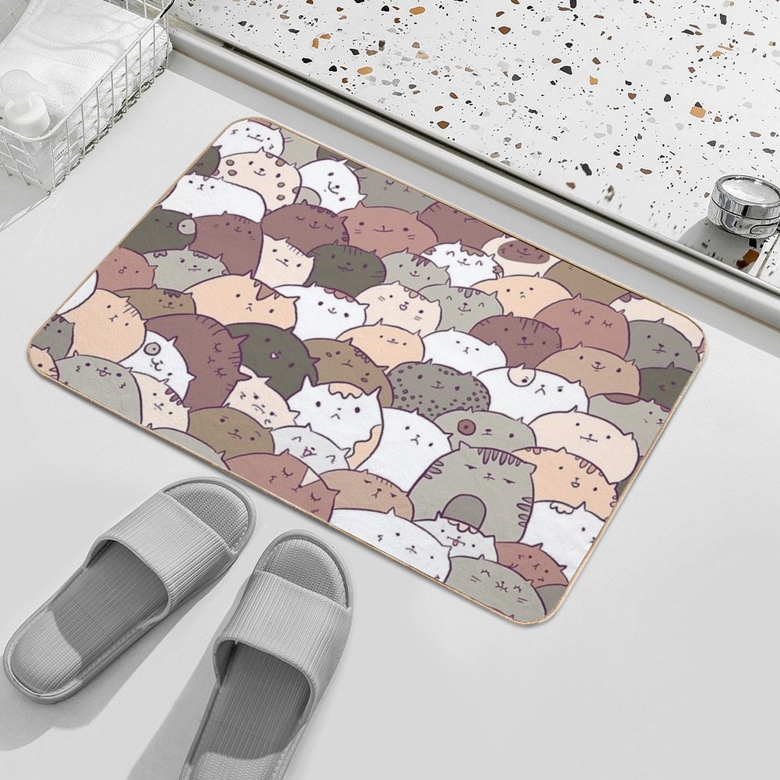 Lots of Cats  Repositionable Bath Mat