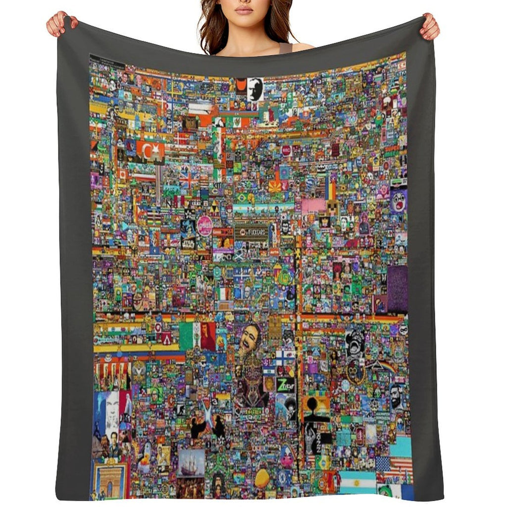 RPlace 2022 Blanket Eco-conscious Throw Blanket