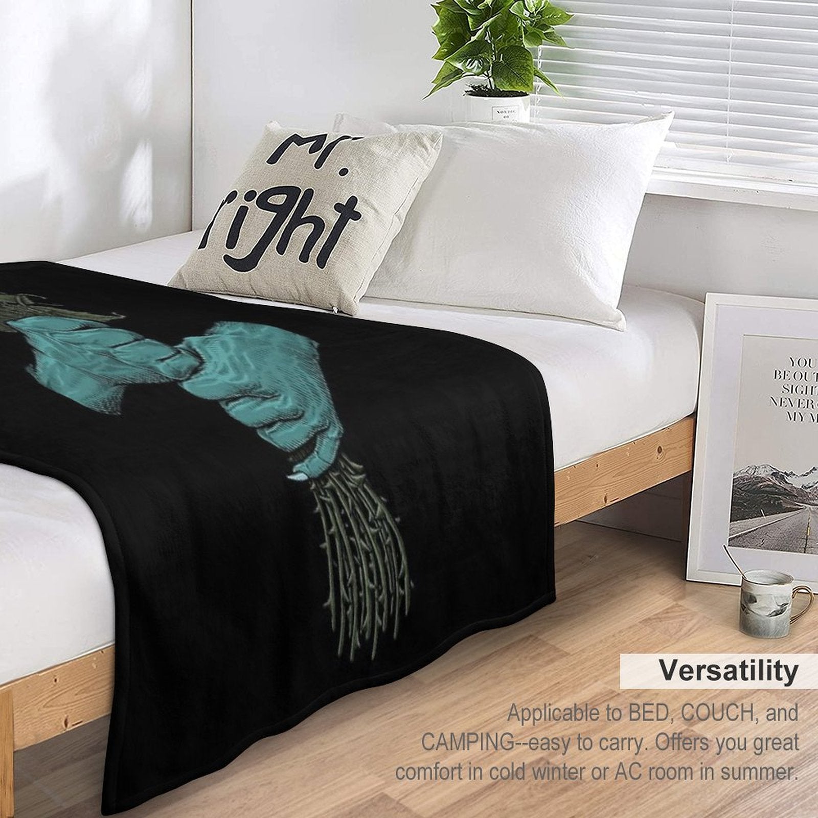 Monster Bouquet Plush Throw Blanket